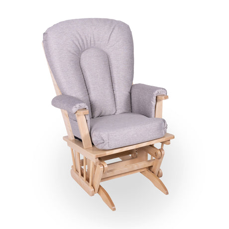 Chaise Berçante Bois - Naturel- Tissus sur commande spéciale-Goberce-Harper 097-GBE-B45-CHAISE-NATUREL-CLÉMENT
