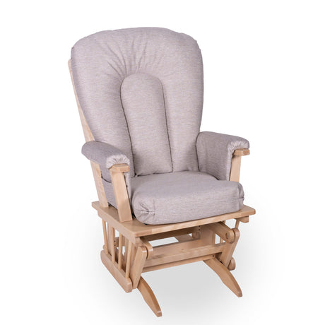 Chaise Berçante Bois - Naturel- Tissus sur commande spéciale-Goberce-Harper 608-GBE-B45-CHAISE-NATUREL-CLÉMENT