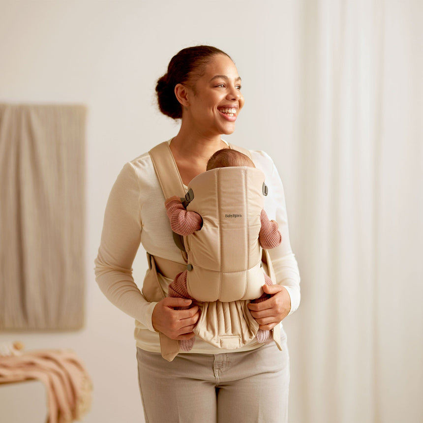 Porte-Bébé Mini - Wooven Beige-Babybjorn-BAJ-021026CA-CLÉMENT