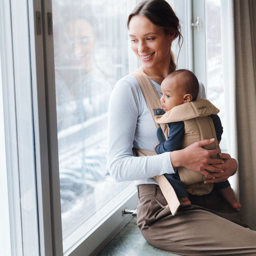 Porte-Bébé Mini - Wooven Beige-Babybjorn-BAJ-021026CA-CLÉMENT