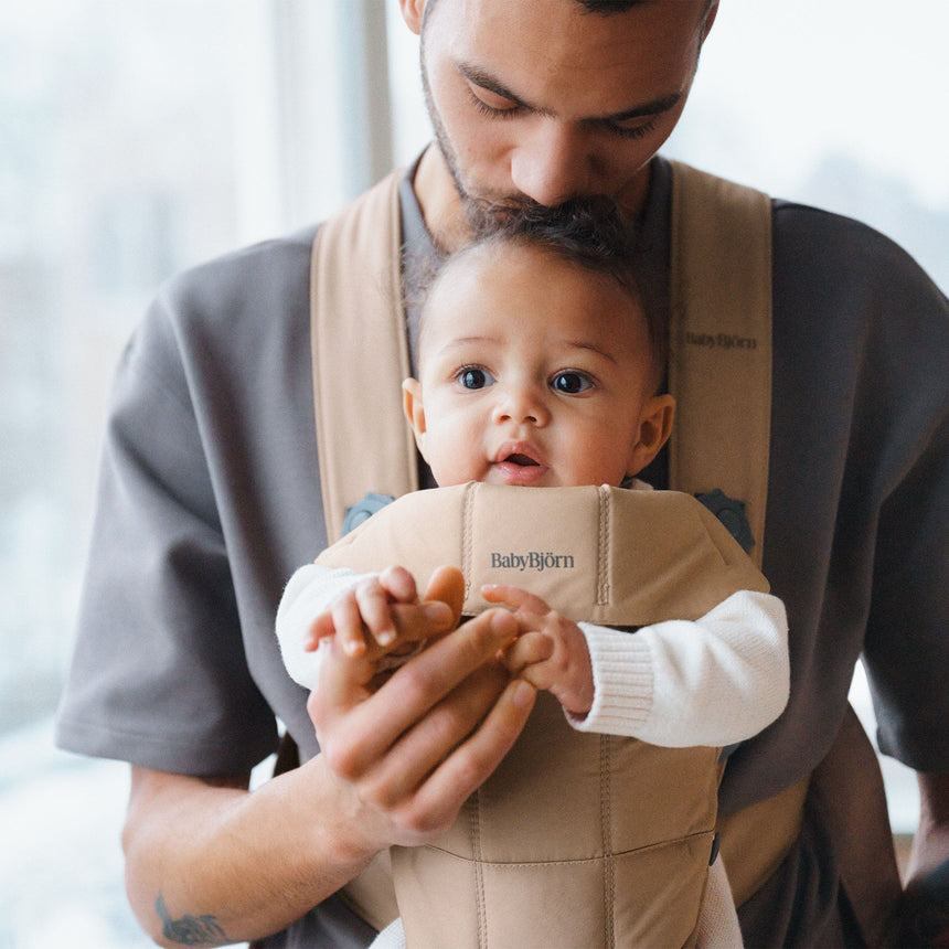 Porte-Bébé Mini - Wooven Beige-Babybjorn-BAJ-021026CA-CLÉMENT