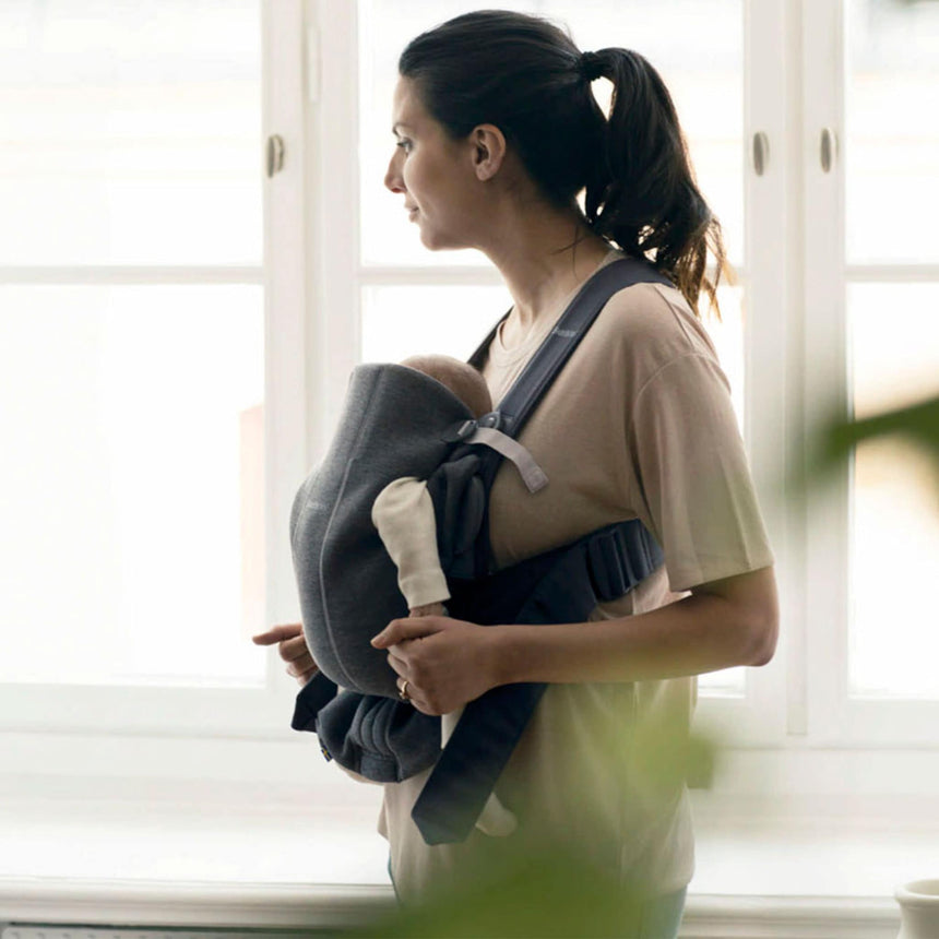 Porte-Bébé Mini 3D Jersey - Gris Foncé-Babybjorn-BAJ-021084CA-CLÉMENT