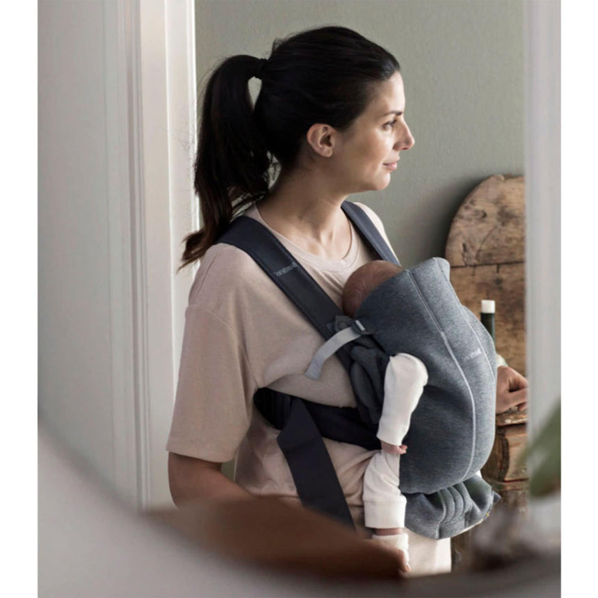 Porte-Bébé Mini 3D Jersey - Gris Foncé-Babybjorn-BAJ-021084CA-CLÉMENT