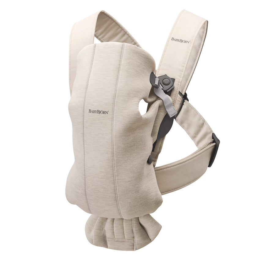 Porte-Bébé Mini 3D Jersey - Beige-Babybjorn-BAJ-021087CA-CLÉMENT