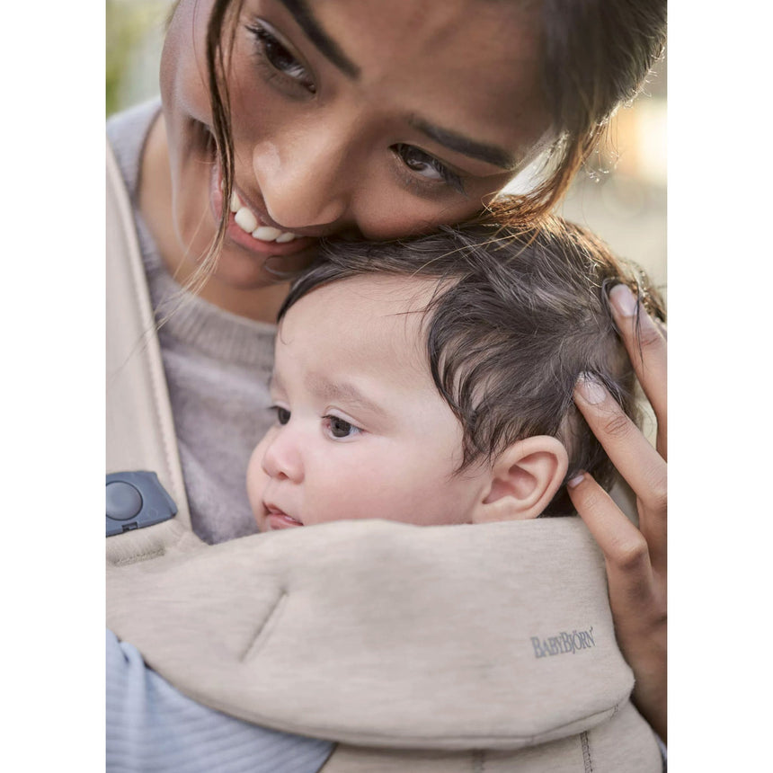 Porte-Bébé Mini 3D Jersey - Beige-Babybjorn-BAJ-021087CA-CLÉMENT