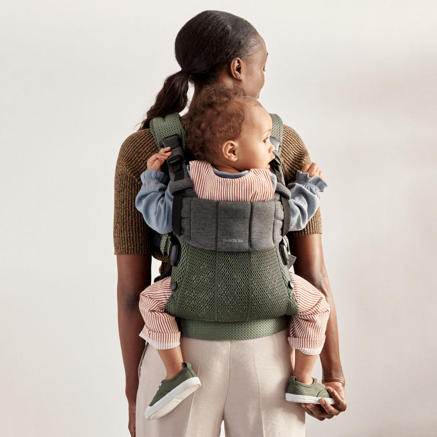 Porte-Bébé Harmony - Vert Foncé 3D mesh-Babybjorn-BAJ-088047CA-CLÉMENT