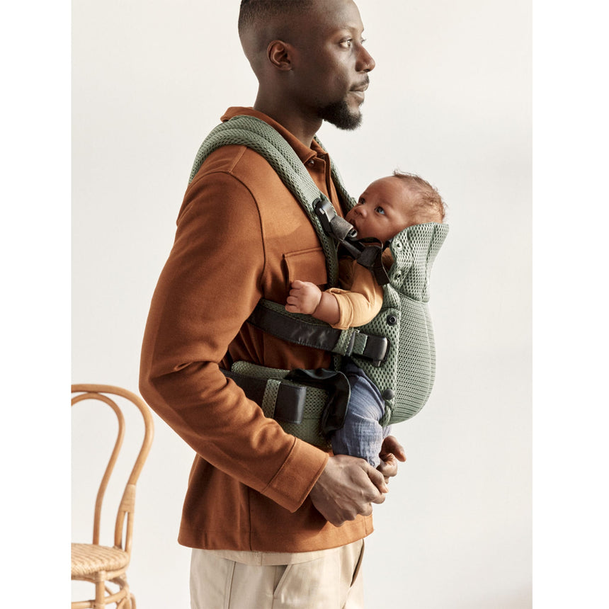 Porte-Bébé Harmony - Vert Foncé 3D mesh-Babybjorn-BAJ-088047CA-CLÉMENT