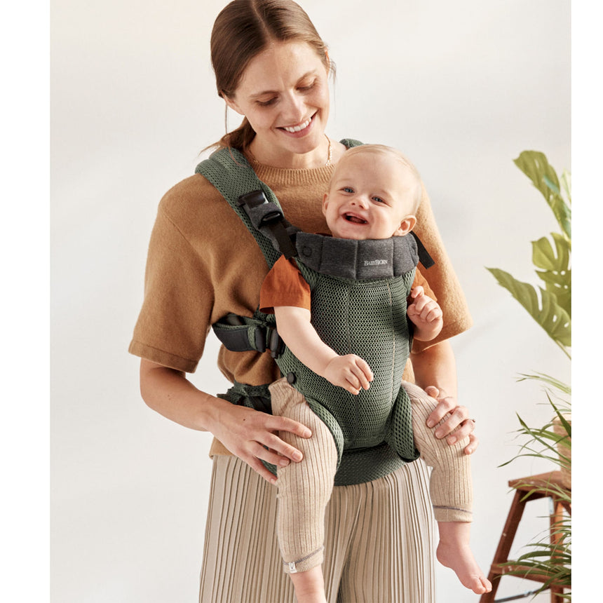 Porte-Bébé Harmony - Vert Foncé 3D mesh-Babybjorn-BAJ-088047CA-CLÉMENT