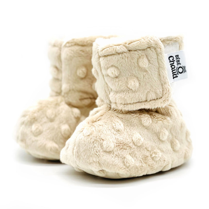 Pantoufles Velux Unies 6-24mois-Bebe O Chaud-Beige-6-9 m-BBO-UNI0H-2-CLÉMENT