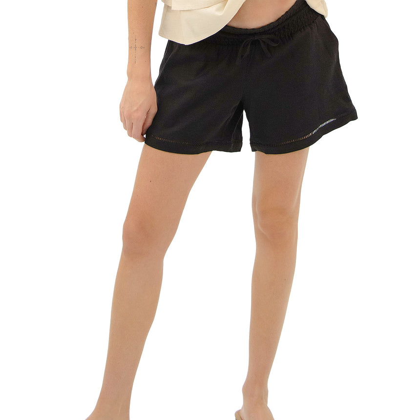 Short Maternité Lin Noir-Bella Maternite-BEA-1268874C-NOI-CLÉMENT