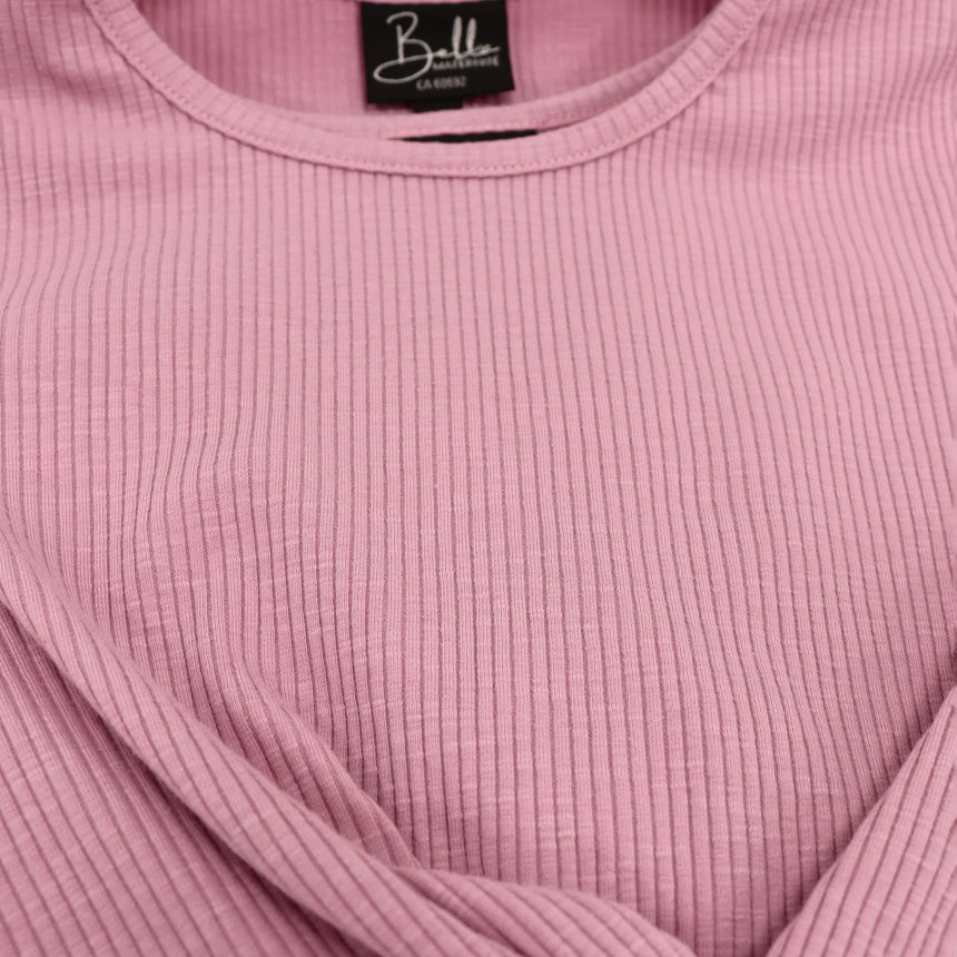 Robe Côtelée Noeud Rose-Bella Maternite-BEA-1268878C-ROS-CLÉMENT