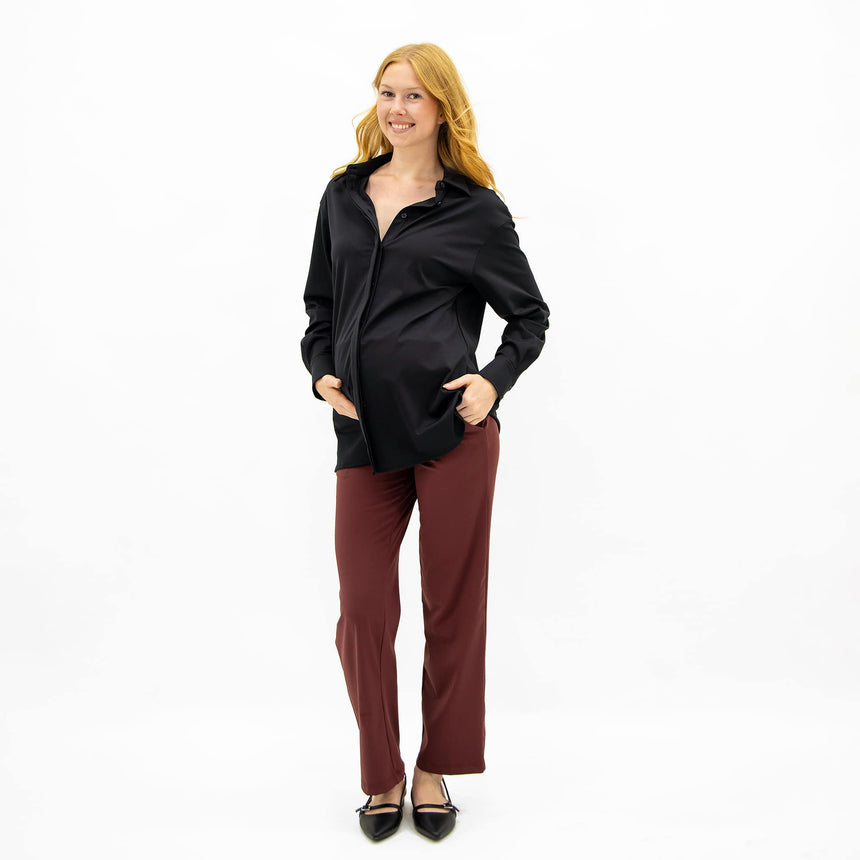 Chemise Classique Maternité-Bella Maternite-BEA-2258978C-NOI-CLÉMENT