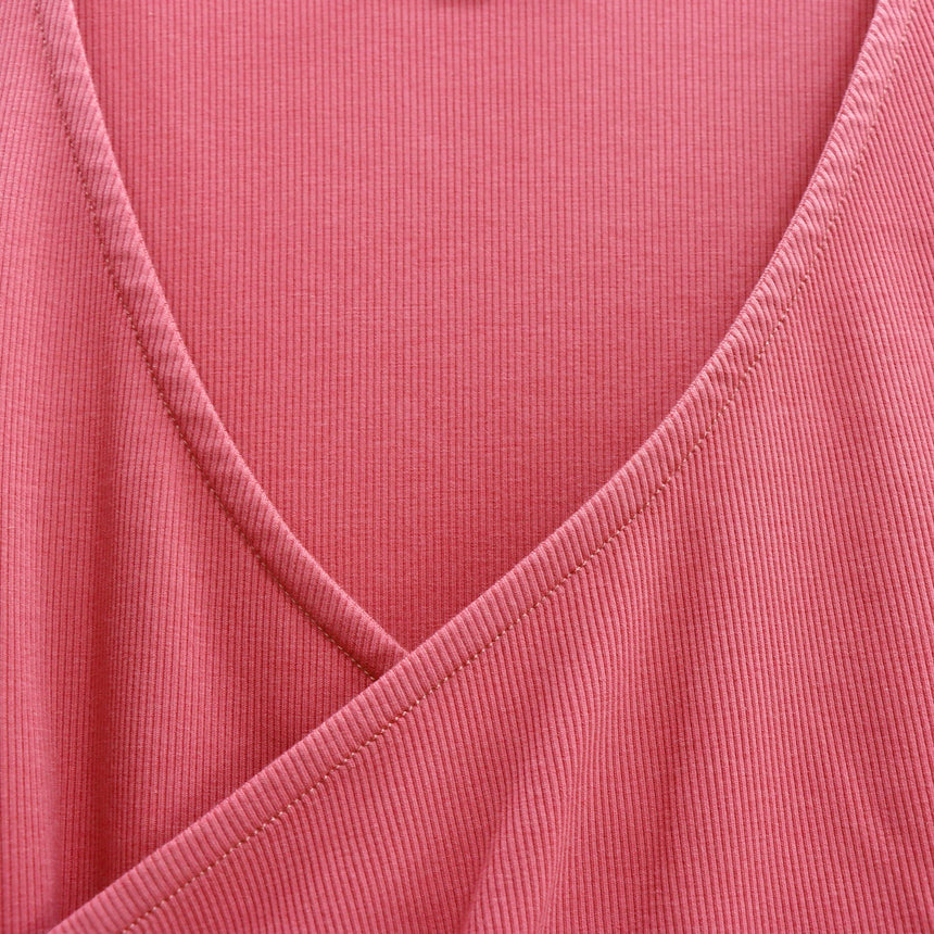 Robe Cotelée Cache-coeur-Bella Maternite-BEA-2268053C-CLÉMENT