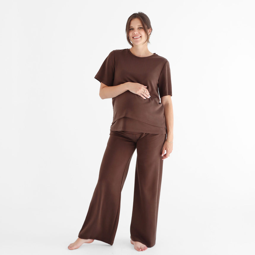 T-shirt Allaitement Confort-Bella Maternite-BEA-2268055C-BRU-CLÉMENT