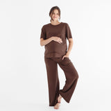 Pantalon Maternité Confort-Bella Maternite-BEA-2268056C-BRU-CLÉMENT