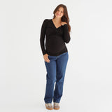 Jeans Maternité Denim Foncé-Bella Maternite-BEA-2268058C-DAR-CLÉMENT