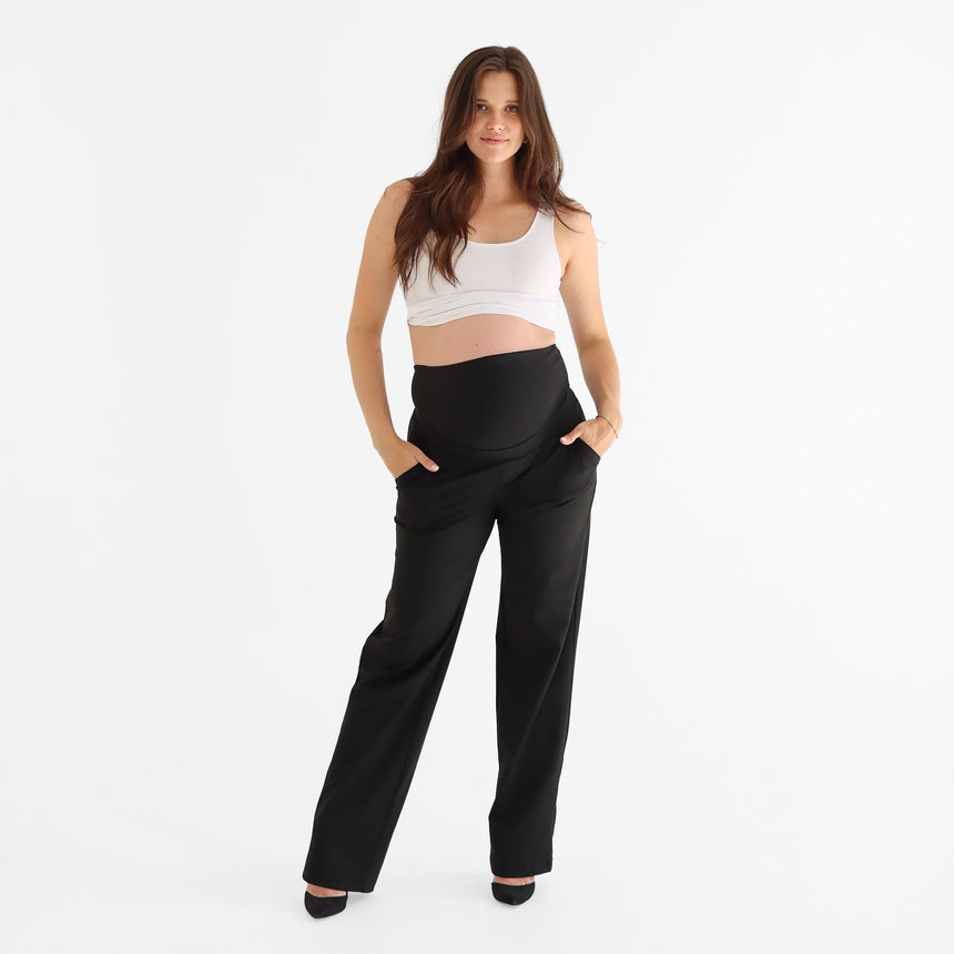 Pantalon Classique Maternité Noir-Bella Maternite-BEA-2268060C-CLÉMENT