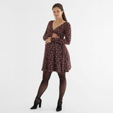 Robe Maternité Imprimé Floral-Bella Maternite-Brun-XS-BEA-2268061C-CLÉMENT