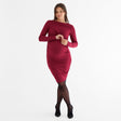 Robe Cotelée Bordeaux-Bella Maternite-Bordeaux-XS-BEA-2268062C-CLÉMENT