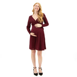 Robe Maternité Cache-Coeur-Bella Maternite-BEA-CH156634-BOR-CLÉMENT