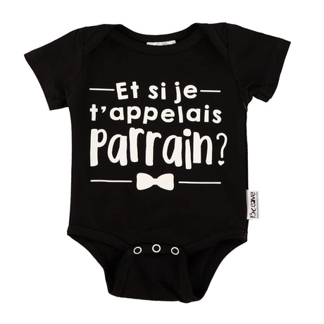 Cache-Couche Parrain 0-12mois-Bedaine Love-Noir-0-3 m-BEL-CC-N-33-CLÉMENT