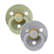 Suce Bibs (2) 0-6mois - Vert / Gris (Grandeur 1)-Bibs-BIS-110262-CLÉMENT