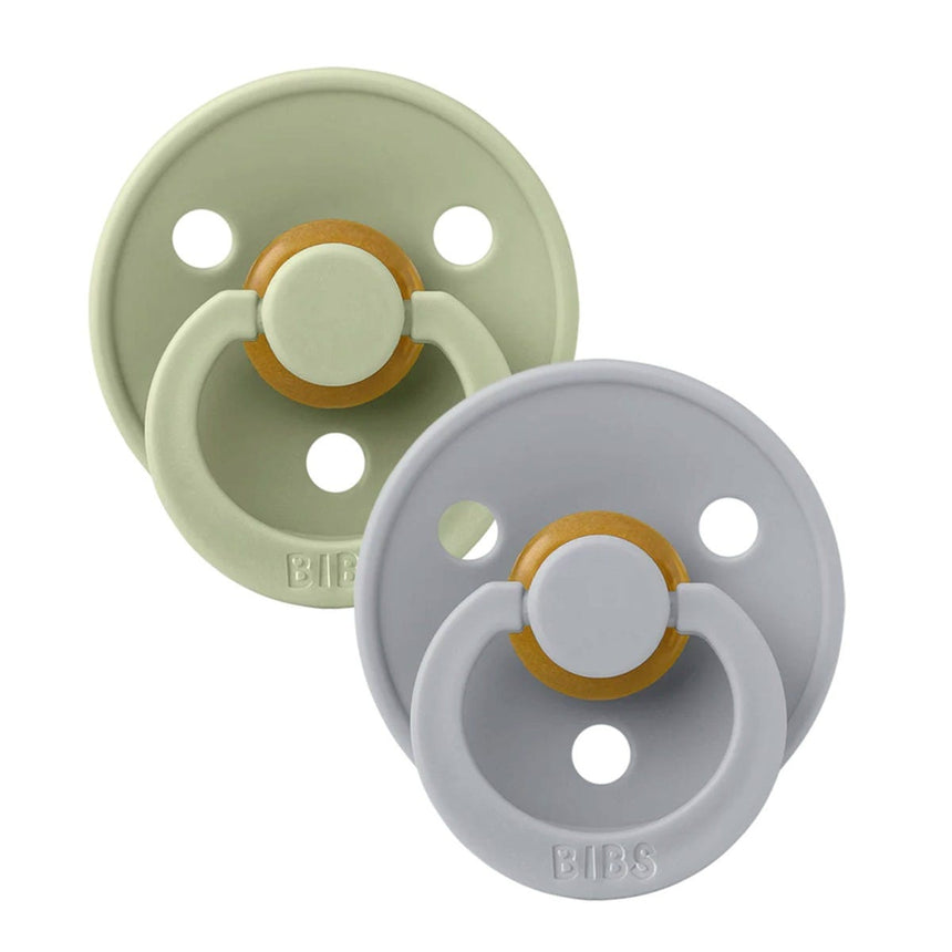 Suce Bibs (2) 0-6mois - Vert / Gris (Grandeur 1)-Bibs-BIS-110262-CLÉMENT