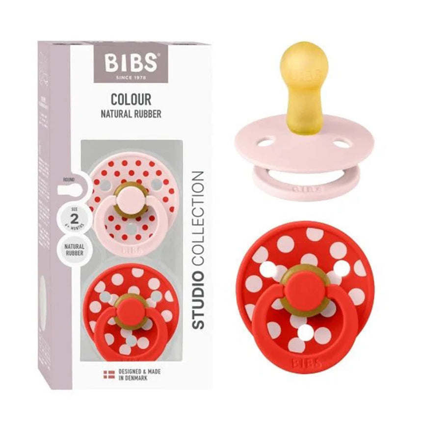 Suce Bibs (2) 0-6mois - Pois Rose (Grandeur 1)-Bibs-BIS-11034103-CLÉMENT