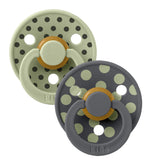 Suce Bibs (2) 0-6mois - Pois Sauge (Grandeur 1)-Bibs-BIS-11034105-CLÉMENT