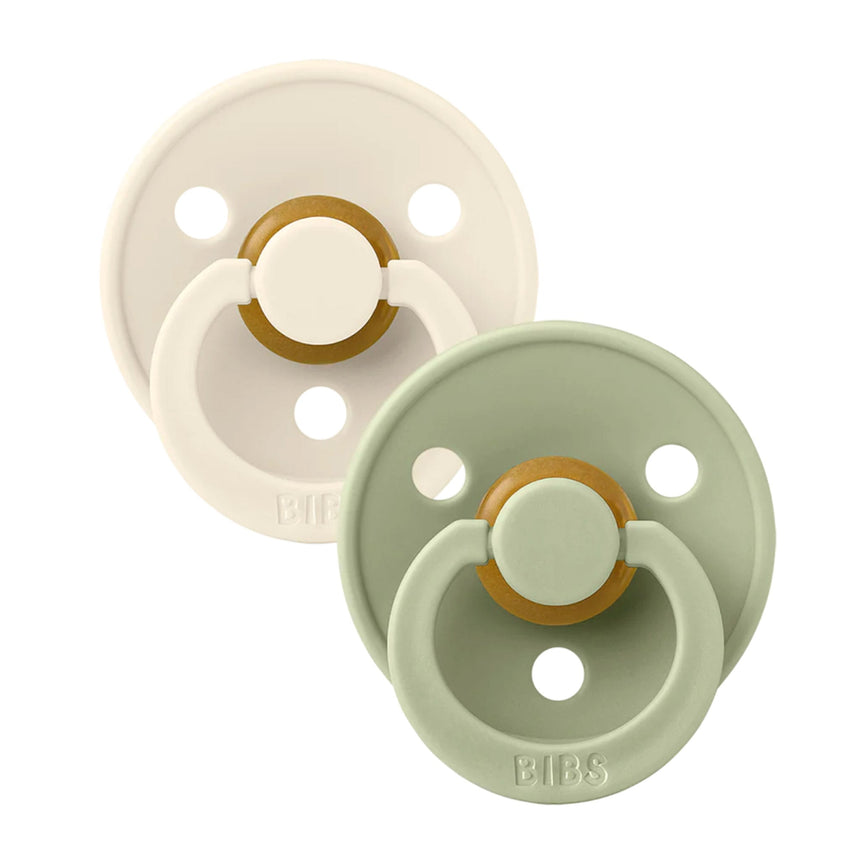 Suce Bibs (2) 18-36mois - Ivoire / Sauge (Grandeur 3)-Bibs-BIS-130241-CLÉMENT