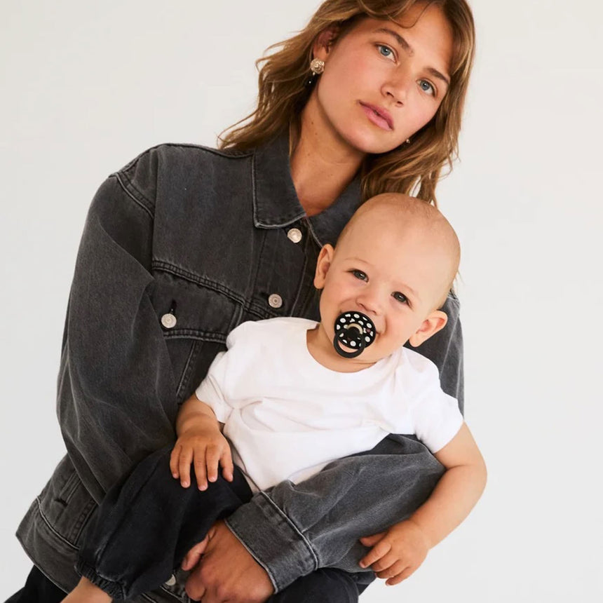 Ensemble Cadeaux Pois Noir/Blanc (Grandeur 2)-Bibs-BIS-7500147-CLÉMENT