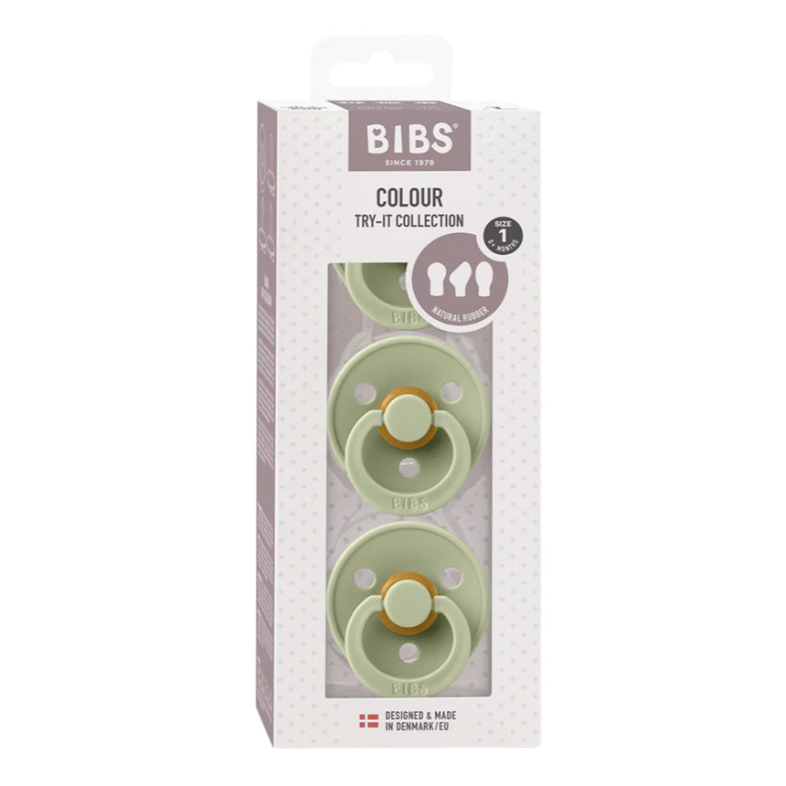 Suces (3) 0-6mois Collection Try-it - Sauge (Grandeur 1)-Bibs-BIS-81341-CLÉMENT
