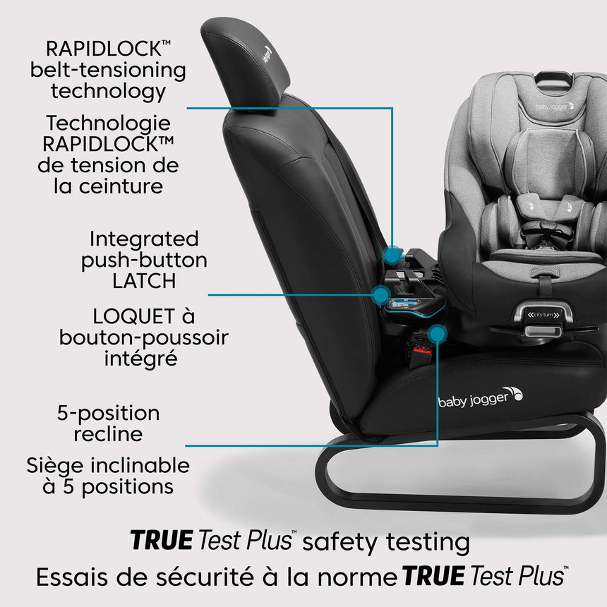 Siège d'Auto City Turn™ Rotating Convertible 4-65lb - Onyx Noir-Baby Jogger-BJO-2202884-CLÉMENT
