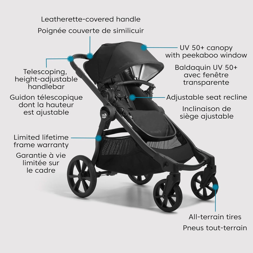 Poussette City Select2 avec Tencel - Noir-Baby Jogger-BJO-BJ2149330-CLÉMENT