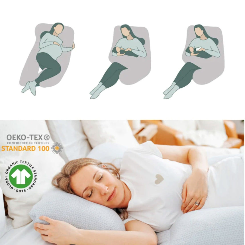 Coussin d'Allaitement & de Grossesse Grand Format - B.Love XXL Gris-Babymoov-BMV-A062037-CLÉMENT