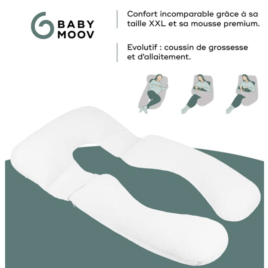Coussin d'Allaitement & de Grossesse Grand Format - B.Love XXL Gris-Babymoov-BMV-A062037-CLÉMENT