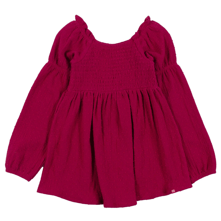 Tunique Fleurs 2-12ans-Nano-Fuchsia-2-BOS-F2504-01-CLÉMENT