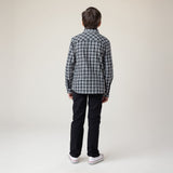 Chemise Carreaux Noir Chic 2-12ans-Nano-BOS-F2525-07-CLÉMENT