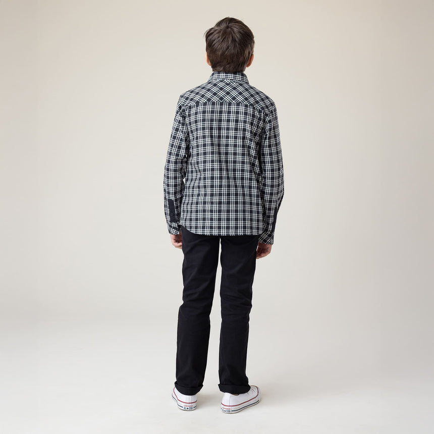 Chemise Carreaux Noir Chic 2-12ans-Nano-BOS-F2525-07-CLÉMENT