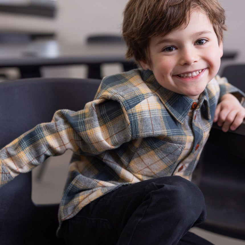 Chemise Carreaux Gaz 2-12ans-Nano-BOS-F2601-01-CLÉMENT