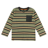 T-shirt Rayé Plein Gaz 2-12ans-Nano-Vert-2-BOS-F2601-03-CLÉMENT