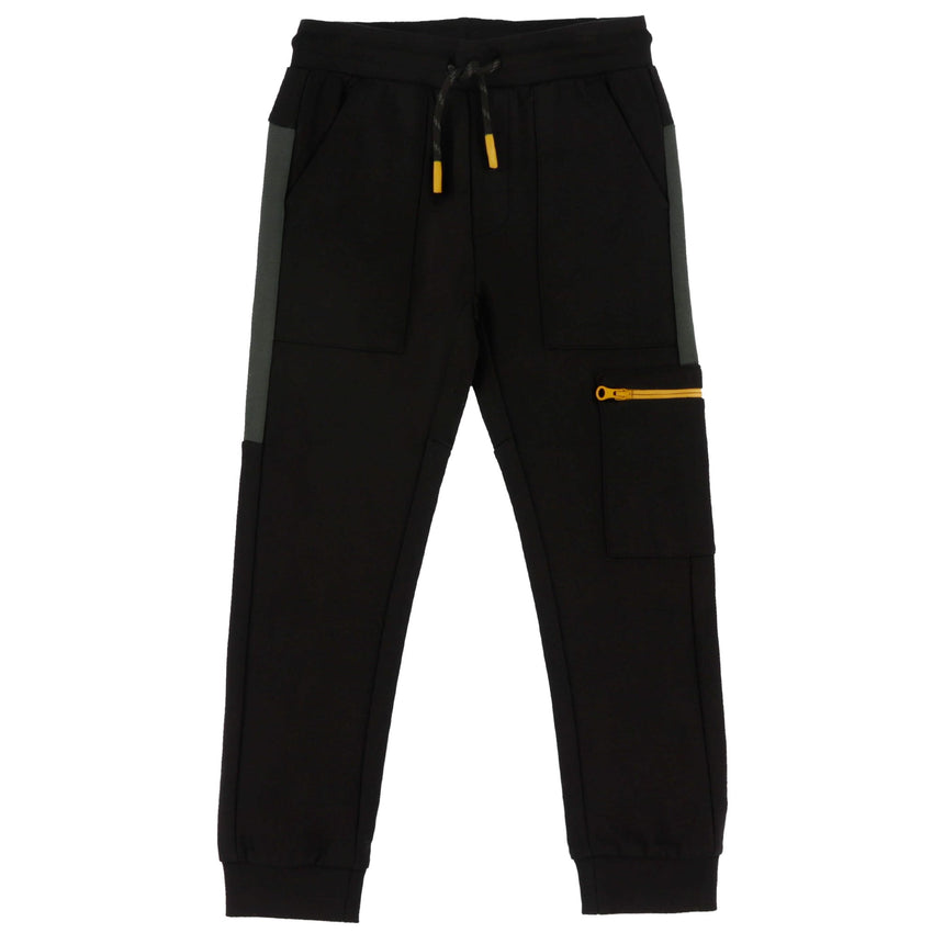 Pantalon Ouaté Noir Plein Gaz 2-12ans-Nano-Noir-2-BOS-F2601-11-2-CLÉMENT