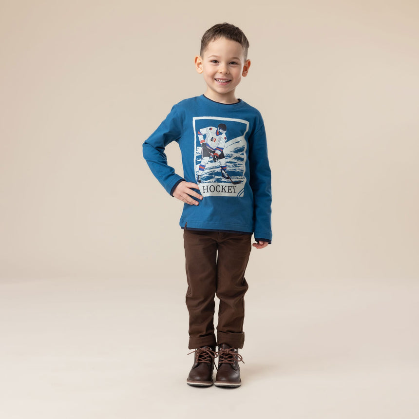 T-shirt Hockey Sportif 2-12ans-Nano-BOS-F2603-02-CLÉMENT