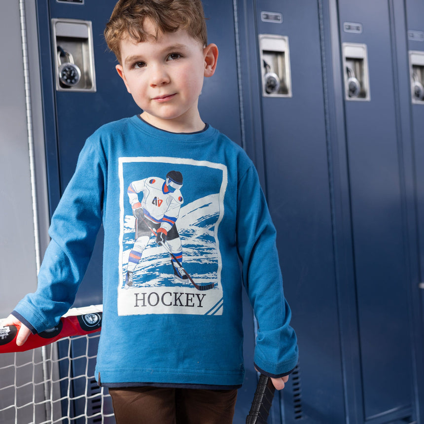T-shirt Hockey Sportif 2-12ans-Nano-BOS-F2603-02-CLÉMENT