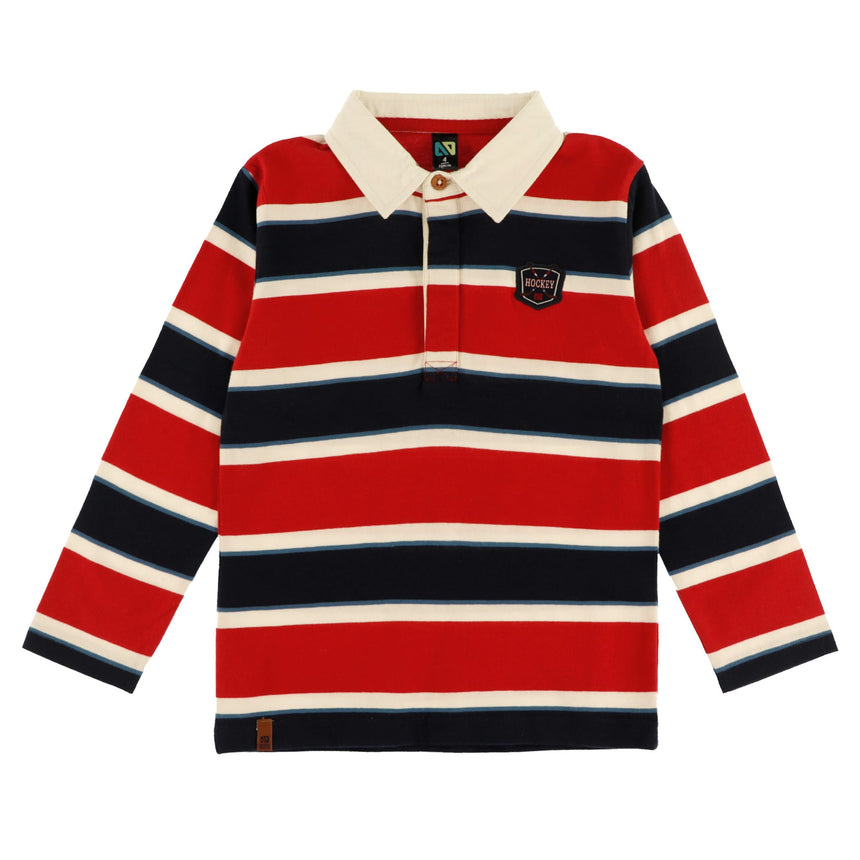 Polo Sportif 2-12ans-Nano-Rouge-2-BOS-F2603-04-CLÉMENT