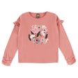 T-shirt Fleurs 2-12ans-Nano-Rose-2-BOS-F2606-05-CLÉMENT