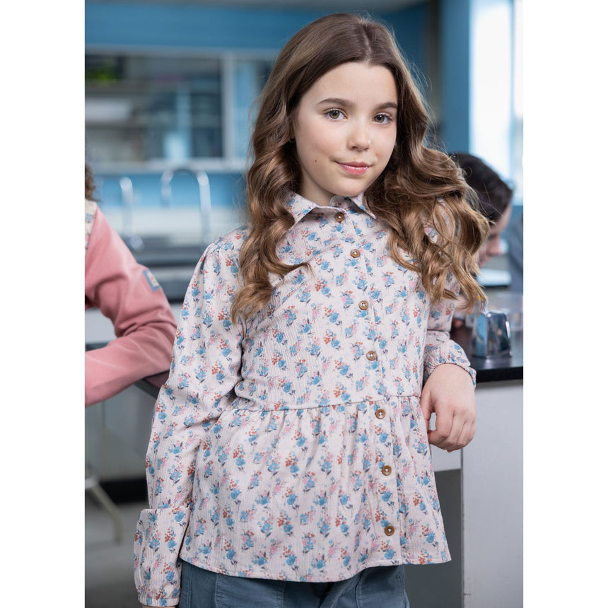 Chemise Fleurs 2-12ans-Nano-BOS-F2606-10-CLÉMENT