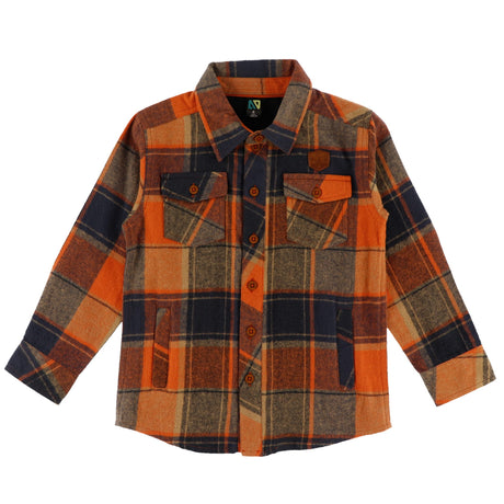 Chemise Carreaux Aventure 2-12ans-Nano-Orange-2-BOS-F2607-01-CLÉMENT