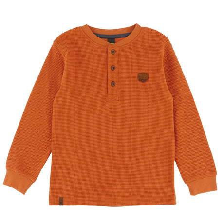 T-shirt Henley Aventure 2-12ans-Nano-Orange-2-BOS-F2607-04-CLÉMENT