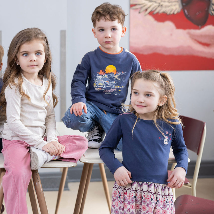 T-shirt Ivoire Hiver 2-12ans-Nano-BOS-F2608-12-CLÉMENT